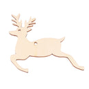 Pieces of 10 Rustic Blank Deer Wooden Pieces Gift Tags Xmas Tree Pendents DIY Craft
