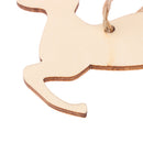 Pieces of 10 Rustic Blank Deer Wooden Pieces Gift Tags Xmas Tree Pendents DIY Craft