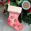 Wooden Christmas Unfinished Chip Xmas Tree Hanging Pendants Gifts DIY Crafts