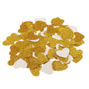 100pcs Glitter Gold Heart Shape Paper Confetti Wedding Party Baby Shower Birthday Table Scatters Cake Sprinkles Decoration
