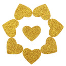 100pcs Glitter Gold Heart Shape Paper Confetti Wedding Party Baby Shower Birthday Table Scatters Cake Sprinkles Decoration