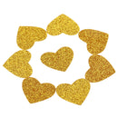 100pcs Glitter Gold Heart Shape Paper Confetti Wedding Party Baby Shower Birthday Table Scatters Cake Sprinkles Decoration
