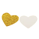 100pcs Glitter Gold Heart Shape Paper Confetti Wedding Party Baby Shower Birthday Table Scatters Cake Sprinkles Decoration