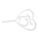 Silver Acrylic Number 15 Heart Cake Topper 15th Birthday Anniversary DÃ©cor