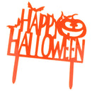 Acrylic Happy Halloween Bat Pumpkin Cake Toppers Halloween Party Decoration