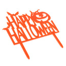 Acrylic Happy Halloween Bat Pumpkin Cake Toppers Halloween Party Decoration
