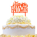 Acrylic Happy Halloween Bat Pumpkin Cake Toppers Halloween Party Decoration