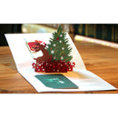 Christmas Tree Deer 3D Pop Up Invitation Greeting Cards Christmas Party Gift