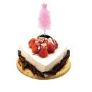16cm Christmas Cake Decoration Topper Pretty Pink Tulle Satr Birthday Merry Christmas Xmas Supply