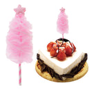 16cm Christmas Cake Decoration Topper Pretty Pink Tulle Satr Birthday Merry Christmas Xmas Supply