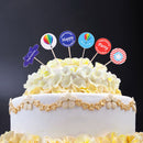 24 Piece Lovely Cupcake Picks Cake Topper Wedding Birthday Baby Shower Party Supplies
