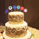 24 Piece Lovely Cupcake Picks Cake Topper Wedding Birthday Baby Shower Party Supplies