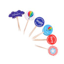24 Piece Lovely Cupcake Picks Cake Topper Wedding Birthday Baby Shower Party Supplies