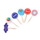 24 Piece Lovely Cupcake Picks Cake Topper Wedding Birthday Baby Shower Party Supplies
