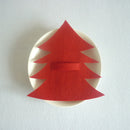 Christmas Cutlery Bag Tableware Holder with Red Xmas Tree Design Table Ornament