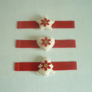 3pcs/Set Christmas Felt Napkin Rings Holders Party Tableware Decoration