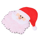 Cute Holiday Christmas Cutlery Holder Red Hat Santa Claus Tableware Cover Utensil Pocket Decor Kids Spoon Bag