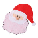 Cute Holiday Christmas Cutlery Holder Red Hat Santa Claus Tableware Cover Utensil Pocket Decor Kids Spoon Bag