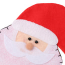 Cute Holiday Christmas Cutlery Holder Red Hat Santa Claus Tableware Cover Utensil Pocket Decor Kids Spoon Bag