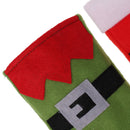2pcs Festive Rectangle Xmas Kitchen Cutlery Tableware Spoon Silverware Holder Bags Table Decoration Gifts
