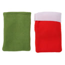 2pcs Festive Rectangle Xmas Kitchen Cutlery Tableware Spoon Silverware Holder Bags Table Decoration Gifts