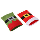2pcs Festive Rectangle Xmas Kitchen Cutlery Tableware Spoon Silverware Holder Bags Table Decoration Gifts