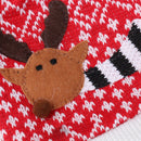 Merry Christmas Wine Bottle Cover Knitted Reindeer Sweater and Hat Xmas Party Dinner Table Decor