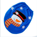 Sowman Pattern Christmas Toilet Seat Cover WC Bathroom Warmer Closestoo Xmas Home Decoration