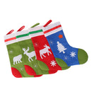 4pcs Festive Beer Reindeer Sheep Tree Christmas Stockings Large Sock Kids Children Candy Gift Bags 40 x 26cm