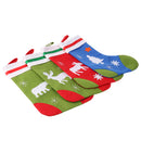 4pcs Festive Beer Reindeer Sheep Tree Christmas Stockings Large Sock Kids Children Candy Gift Bags 40 x 26cm