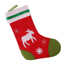 Vintage Christmas Sheep Pattern Stockings Sack Sock Boy Girl Candy Gift Bag
