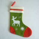 Vintage Christmas Sheep Pattern Stockings Sack Sock Boy Girl Candy Gift Bag