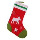 Vintage Christmas Sheep Pattern Stockings Sack Sock Boy Girl Candy Gift Bag