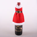 Cute Merry Christmas Dress Wine Bottle Holder Cover Gift Bag Present Holiday Table Xmas Home Decor