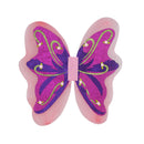 Kids Girls Lovely Rose Flower Shiny Pink Butterfly Angel Fairy Wings Christmas Party Cosplay Fancy Dress Props
