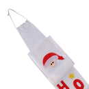 Santa Claus Fabric Toilet Reel Roll Paper Cover Hanging Holder Xmas Home Bathroom Decoration White