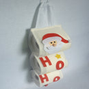 Santa Claus Fabric Toilet Reel Roll Paper Cover Hanging Holder Xmas Home Bathroom Decoration White