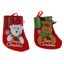 Pack of 4 Lovely Christmas Santa Claus Stockings Candy Socks Sack Xmas Party Decorations