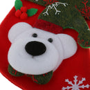 4pcs/Set Christmas Santa Claus Stockings Candy Socks Bag Xmas Hanging Decor