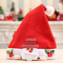 4x Red Xmas Thickened Hat Santa Claus Cap Christmas Family Party Supplies