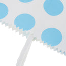 Polka Dot Pattern Design Paper Shopping Bags With Handles Birthday Wedding Gift Shopping Handbag Pack of 12PCS Sky Blue