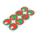 Pack of 80/10 Sheets Christmas Badge Sticker Envelope Seal Gift Wrapping Stickers