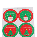 Pack of 80/10 Sheets Christmas Badge Sticker Envelope Seal Gift Wrapping Stickers