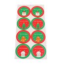 Pack of 80/10 Sheets Christmas Badge Sticker Envelope Seal Gift Wrapping Stickers