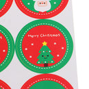 Pack of 80/10 Sheets Christmas Badge Sticker Envelope Seal Gift Wrapping Stickers