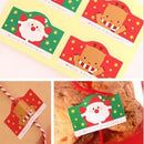 Pack of 80 Christmas Santa Elk Stickers Seal Craft Gift Cookie Decal Party Labels