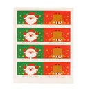 Pack of 80 Christmas Santa Elk Stickers Seal Craft Gift Cookie Decal Party Labels