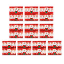 200pcs Rectangle Merry Christmas Red Santa Sticker Wrapping Baking Food Envelope Seals Cake Box Sealing Peel off Tags