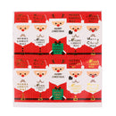 200pcs Rectangle Merry Christmas Red Santa Sticker Wrapping Baking Food Envelope Seals Cake Box Sealing Peel off Tags