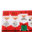 200pcs Rectangle Merry Christmas Red Santa Sticker Wrapping Baking Food Envelope Seals Cake Box Sealing Peel off Tags